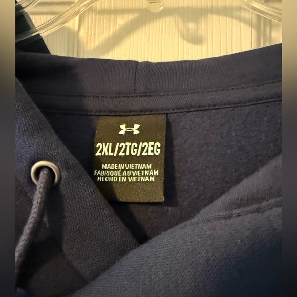 NWT Under Armour Men's Dark Blue Hoodie - Picture 3 of 5
